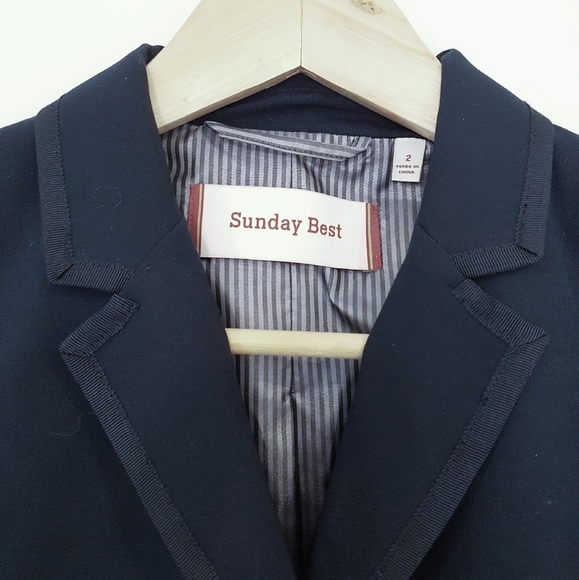 Aritzia SUNDAY BEST Navy Blazer 2 - Picture 3 of 7